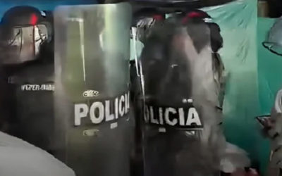 ESMAD desaloja con violencia refugio de damnificados por terremoto