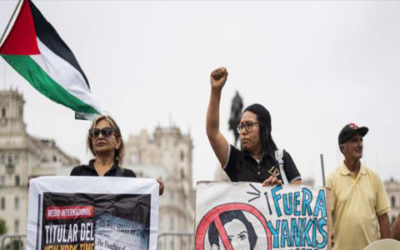 “Fuera yanquis”; protestan en Perú contra la visita de Marco Rubio