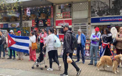 Solidarios con Cuba reclamaron en Bogotá cese del bloqueo de Estados Unidos