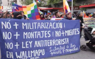 Protesta indígena por el 12 de octubre deja 17 detenidos en Chile
