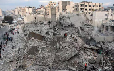 8000 palestinos muertos siguen bajo los escombros en Gaza
